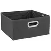 Image de Panier Tissu 31x15cm Mix N' Modul Gris Anthracite - 5five