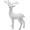 Image de Décoration de Noël - ATMOSPHERA - Renne debout - H 47 cm - Blanc floqué - Polystyrène