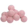 Image de Guirlande LED 10 boules pile rose clair L165cm - Atmosphera Créateur dintérieur