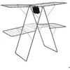 Image de 5five - Étendoir à Linge Pliant Pont Mojave - Séchoir 31 Mètres 160 x 125 cm en Acier Panier Inclus - Pour Intérieur Buanderie