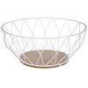 Image de Corbeille en métal 28cm losange blanc - 5 five simply smart