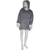 Image de Plaid Sweatshirt À Capuche Gris L-xl - Atmosphera