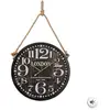 Image de Horloge Métal Noir D52cm - Atmosphera