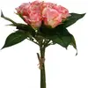 Image de Bouquet De 9 Roses Artificielles Rose H24cm - Atmosphera