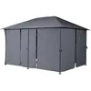 Image de Rideaux Pour Tonnelle Santorini Et Thira Ardoise 4x3m En Polyester - Hespéride