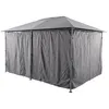 Image de Rideaux pour tonnelle Santorini et Thira ardoise 4x3m en polyester - Hespéride