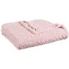 Image de Plaid Bouclette Fausse Fourrure Rose 180x230cm - Atmosphera
