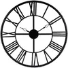 Image de Horloge Vintage Métal Noir D70cm - Atmosphera