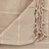 Image de Jeté de lit Anjali en coton beige 160x220cm - Atmosphera Créateur dintérieur