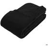 Image de Plaid microfibre noir 180x230cm - Atmosphera Créateur dintérieur