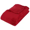 Image de Plaid microfibre rouge 130x180cm - Atmosphera Créateur dintérieur