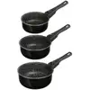 Image de Lot 3 casseroles 16/18/20 cm + 1 poignée PIERRE AMO