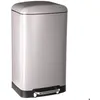 Image de 5Five - Poubelle de Cuisine Ariane 30L en Métal Taupe - Seau Amovible et Poignée Arrière - Fermeture Silencieuse