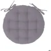 Image de Galette de chaise ronde gris D38cm - Atmosphera Créateur dintérieur