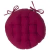 Image de Galette De Chaise Ronde Rouge D38cm - Atmosphera