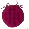 Image de Galette de chaise ronde rouge D38cm - Atmosphera Créateur dintérieur