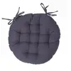 Image de Galette De Chaise Ronde Gris Ardoise D38cm - Atmosphera