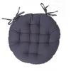 Image de Galette de chaise ronde gris ardoise D38cm - Atmosphera Créateur dintérieur