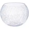 Image de Vase Boule Verre Craquelé H15cm - Atmosphera
