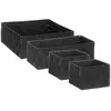 Image de 4 Paniers Bisauté Lise Noir - 5five