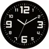 Image de Horloge Argent Silence Noir D30cm - Atmosphera