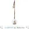 Image de Boule De Noël Verre Inséré Décor Bois - Feeric Lights & Christmas