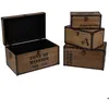 Image de Set de 4 malles Rétro Factory bois - Atmosphera createur dinterieur