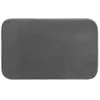 Image de Tapis de salle de bain - Mémoire de forme - Gris - Antidérapant - Lavable à 30° - 50 x 80 cm