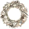 Image de Couronne Avec Branches Et Étoiles 30cm Bois - Feeric Lights & Christmas