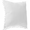 Image de Coussin Memories Pompons Blanc Ivoire 40x40cm - Atmosphera
