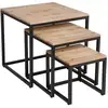 Image de Set de 3 table basses gigognes carrées BROOKE