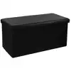 Image de Pouf Pliant Double Noir - Atmosphera