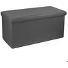 Image de Pouf pliant double gris - Atmosphera Créateur dintérieur