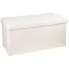 Image de Pouf Pliant Double "lysandre" Beige - Atmosphera Créateur D'intérieur