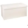Image de Pouf pliant double Lysandre beige - Atmosphera Créateur dintérieur