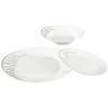 Image de Service De Table 18 Pièces "esquisse" 27cm Blanc & Gris