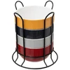 Image de Lot 4 Bols Avec Rack "colorama" 50cl Multicolore