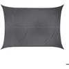 Image de Voile dombrage rectangulaire Curacao gris 4x3m en polyester - Hespéride
