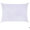 Image de Voile dombrage rectangulaire Curacao blanc 4x3m en polyester - Hespéride