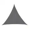 Image de Voile D'ombrage Triangulaire Curacao Gris 3x3x3m En Polyester - Hespéride