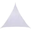 Image de Voile D'ombrage Triangulaire Curacao Blanc 3x3x3m En Polyester - Hespéride