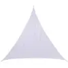Image de Voile D'ombrage Triangulaire Curacao Blanc 4x4x4m En Polyester - Hespéride