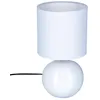 Image de Lampe céramique Timéo blanc brillant H25cm - Atmosphera Créateur dintérieur