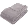 Image de Plaid microfibre gris 180x230cm - Atmosphera Créateur dintérieur