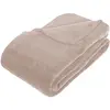 Image de Plaid Kiesa Microfibre Beige 180x230cm - Atmosphera