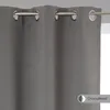 Image de Lot de 2 rideaux occultants gris 135x240cm - Atmosphera Créateur dintérieur