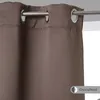 Image de Lot de 2 rideaux occultants gris taupe 135x240cm - Atmosphera Créateur dintérieur