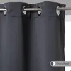 Image de Lot de 2 rideaux occultants gris ardoise 135x240cm - Atmosphera Créateur dintérieur