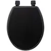 Image de Abattant Wc Colorama Noir En Bois Laqué - 5five