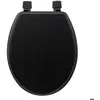 Image de Abattant WC en bois laqué COLORAMA - 5five Simply Smart - Noir